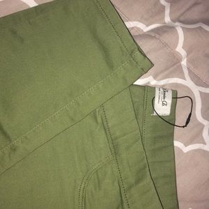 Green denim and co pant